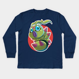 fanart wormmon Kids Long Sleeve T-Shirt